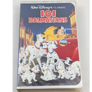 Walt Disney's Classic‎ 101 Dalmatians VHS Tape Movie Collectible Vintage